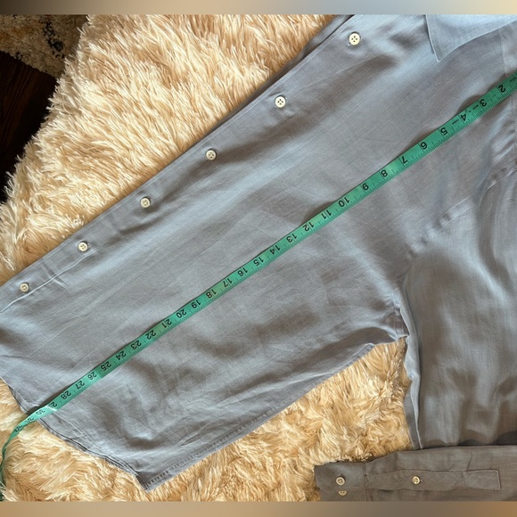 Banana Republic Classic dress shirt size Large Blue - Picture 6 of 9